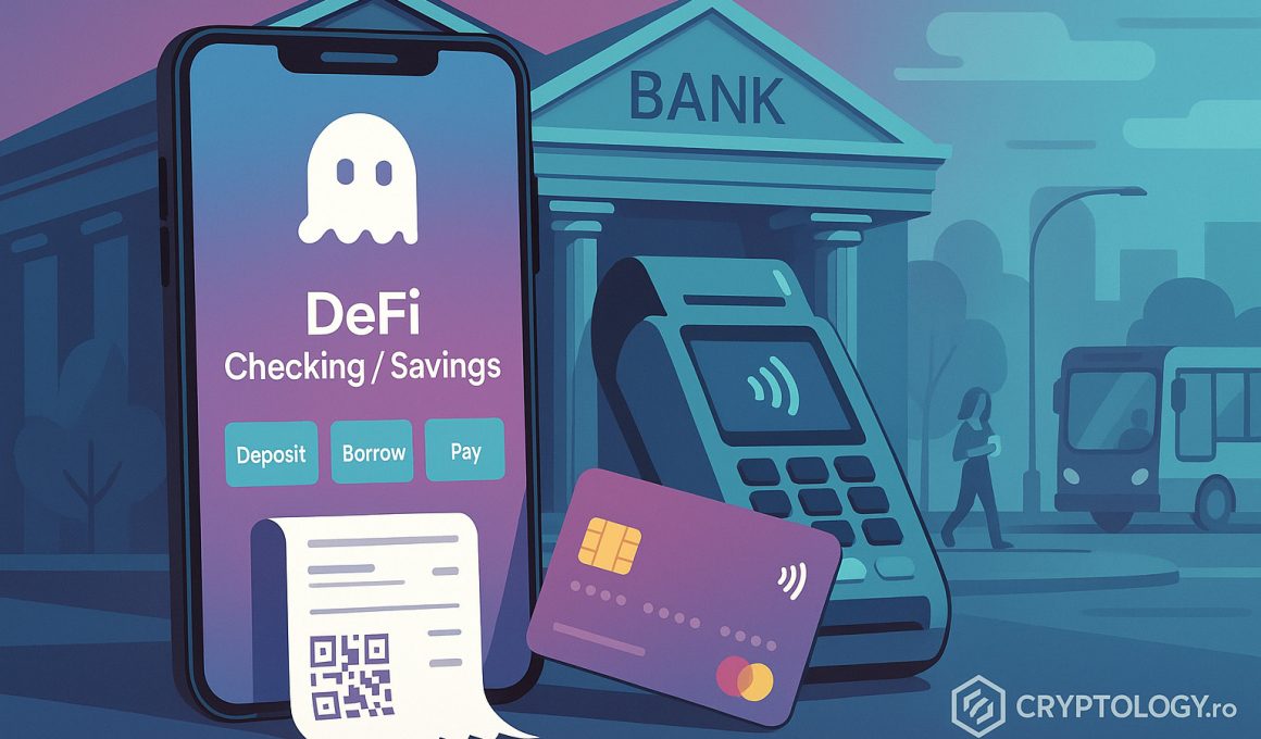 Aave lansează prima aplicație DeFi care funcționează ca o bancă reală și ar putea aduce criptomonedele în viața de zi cu zi