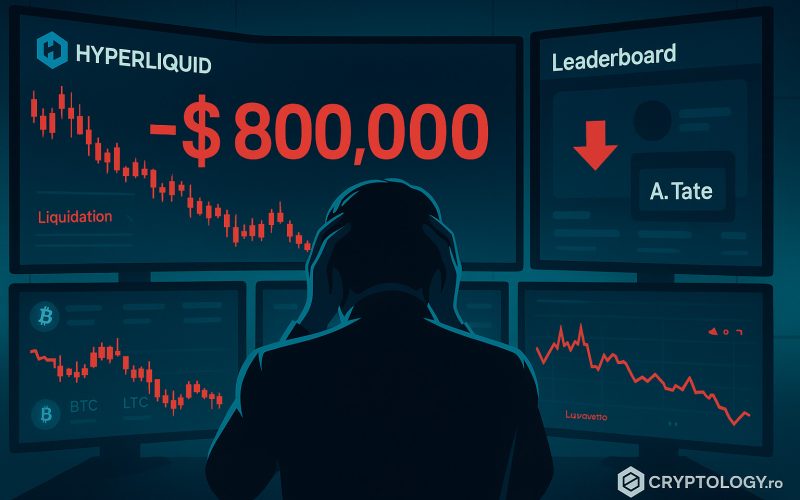 Andrew Tate a pierdut peste 800.000 de dolari pe Hyperliquid și e considerat unul dintre cei mai slabi traderi din crypto