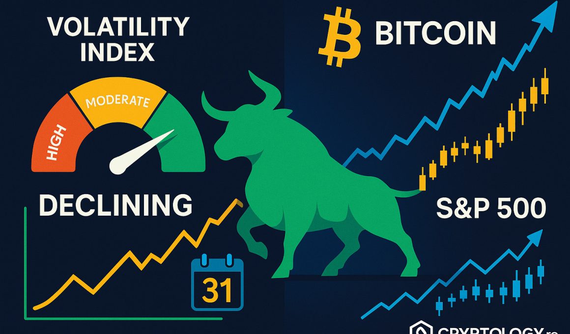 Bitcoin și S&P 500 ar putea încheia anul în forță: ce ne spun indicatorii de volatilitate