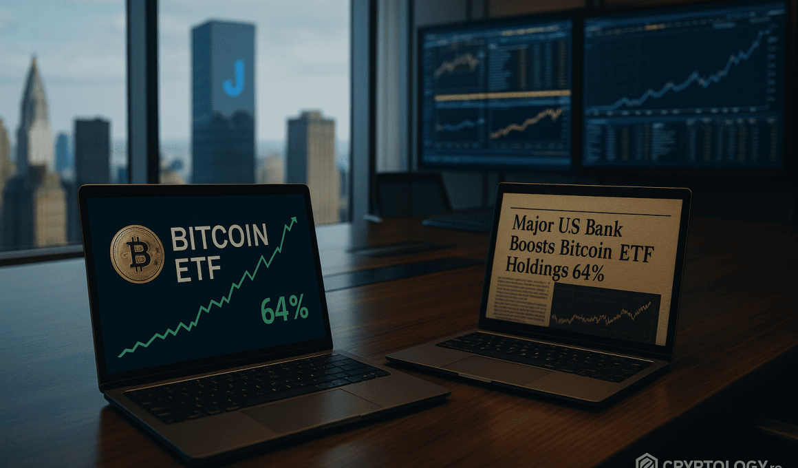 JPMorgan și-a majorat deținerile în ETF-uri Bitcoin cu 64%