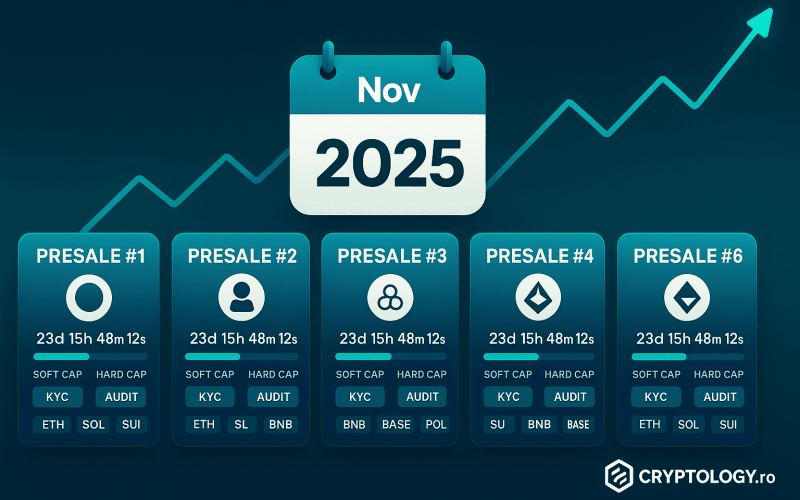 Șase proiecte crypto în faza de presale care atrag atenția în noiembrie 2025