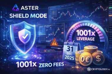 Aster introduce Shield Mode: tranzacționare protejată pentru perpetuals, cu până la 1001x și comisioane zero până la 31 decembrie 2025