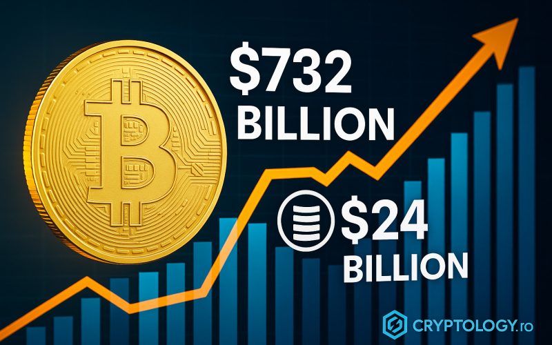 Bitcoin atrage 732 de miliarde de dolari în capital nou, iar activele tokenizate ating un record de 24 de miliarde