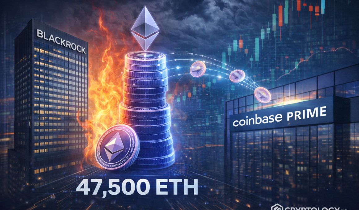 BlackRock transferă 47.500 ETH la Coinbase Prime într-o zi tensionată pentru Ethereum