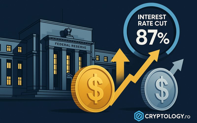 Piețele dau 87% șanse unei reduceri a dobânzilor Fed