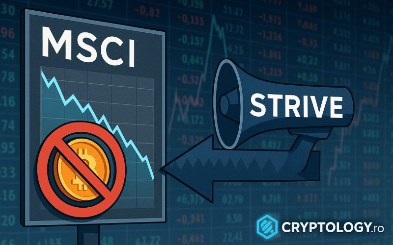 Strive atacă planul MSCI de a scoate din indici companiile cu Bitcoin în trezorerie