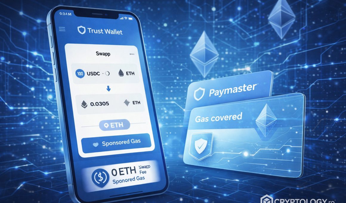 Trust Wallet îți face swapurile pe Ethereum și fără ETH de gas