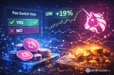 UNI creste cu 19% după ce comunitatea Uniswap a deschis votul pentru comisioane