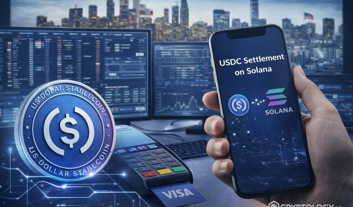 Visa deschide decontarea în USDC pe Solana pentru bănci din SUA