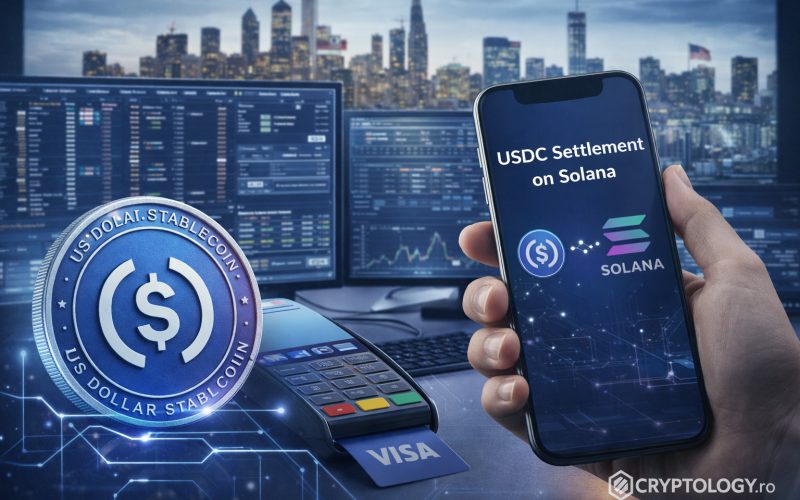 Visa deschide decontarea în USDC pe Solana pentru bănci din SUA