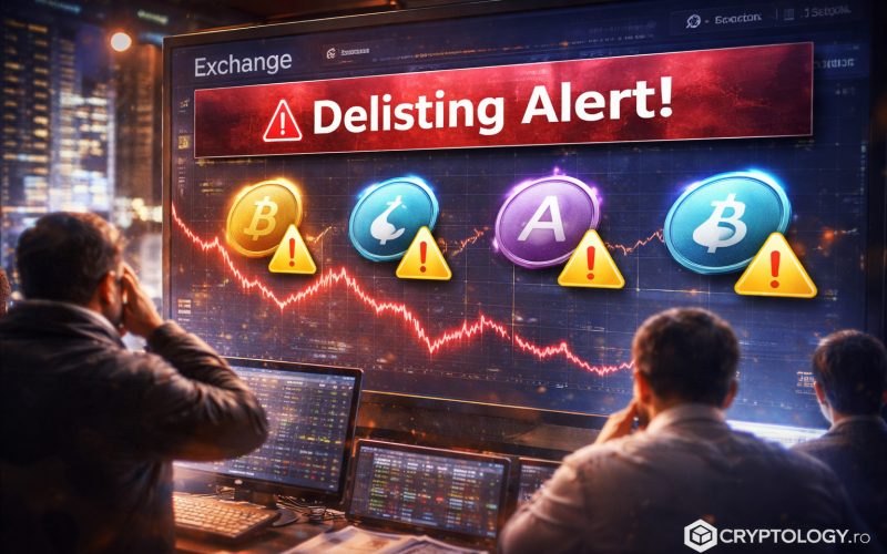 Binance semnalează patru criptomonede pentru posibila excludere de pe platformă