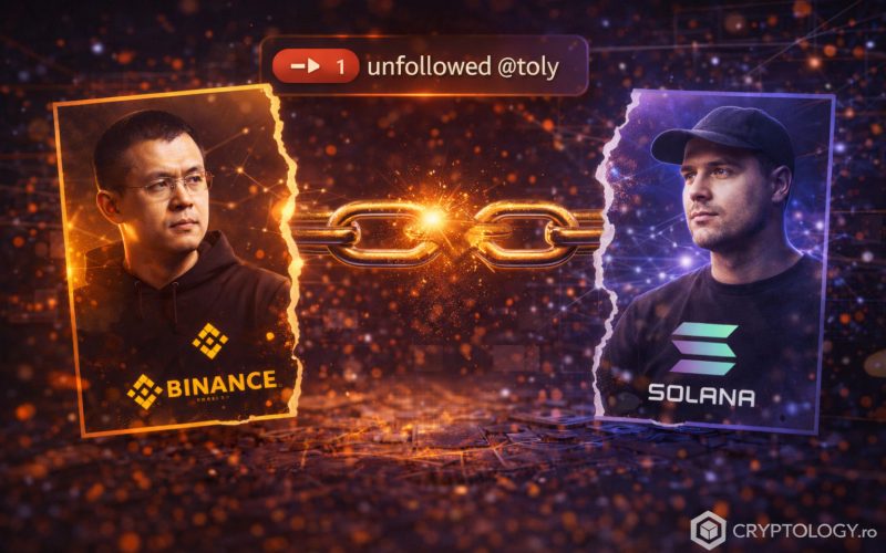 CZ nu îl mai urmărește pe Toly. Ce se întâmplă între Binance și Solana?