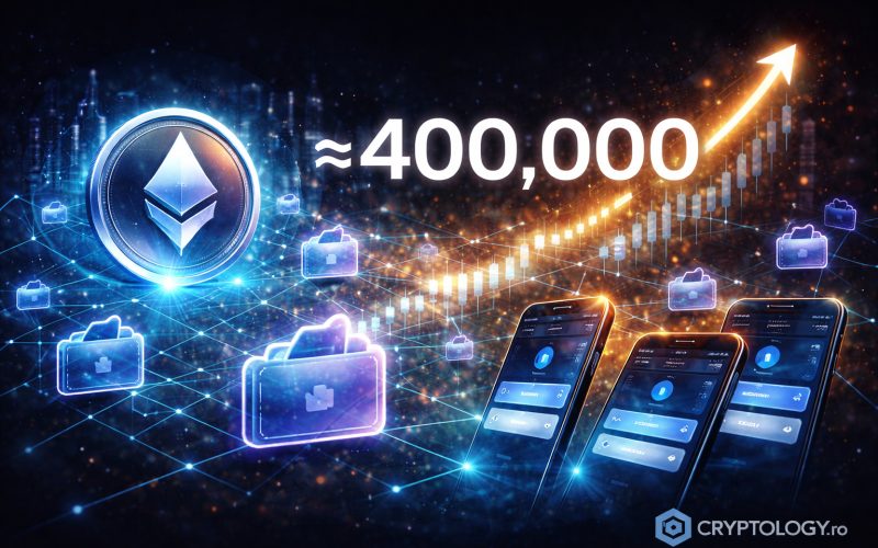 Ethereum a bătut toate recordurile. Aproape 400.000 de portofele noi într-o singură zi