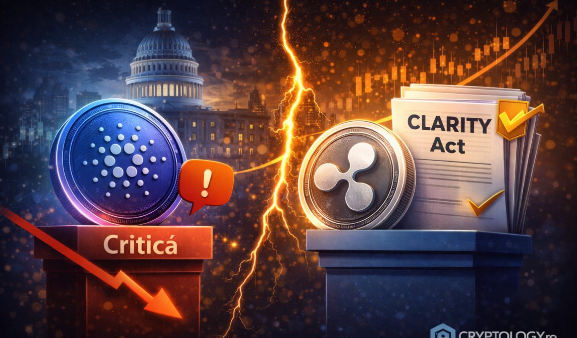 Fondatorul Cardano critică dur sprijinul acordat de CEO-ul Ripple pentru legea CLARITY Act