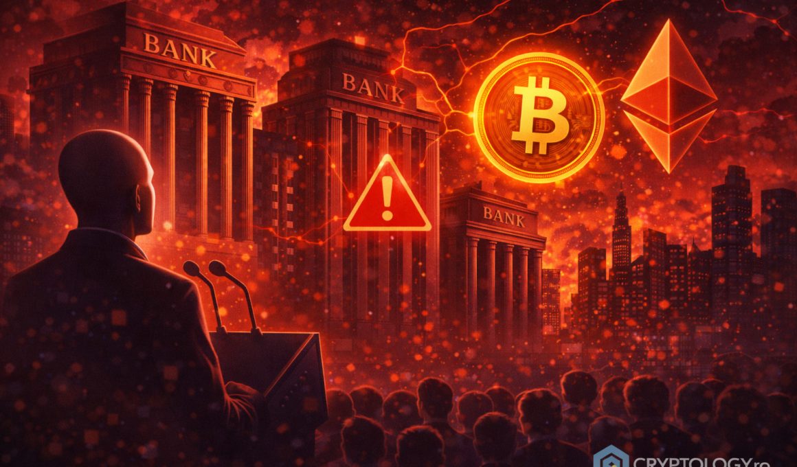 Marile bănci văd în criptomonede o amenințare existențială, spune șeful Coinbase