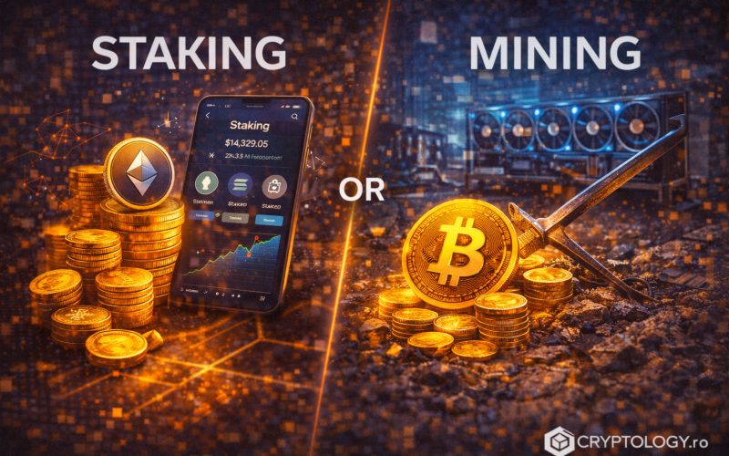 Staking sau mining. Cum câștigi criptomonede și ce metodă ți se potrivește