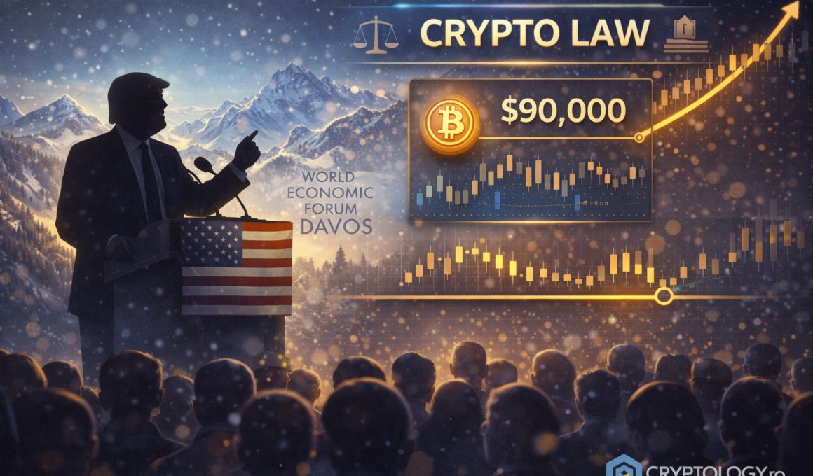 Trump promite de la Davos o lege pentru cripto, Bitcoin rămâne la 90.000 de dolari