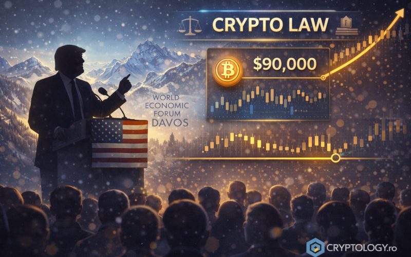 Trump promite de la Davos o lege pentru cripto, Bitcoin rămâne la 90.000 de dolari