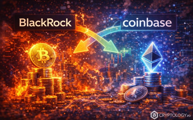 BlackRock transferă sume masive de Bitcoin și Ethereum pe Coinbase, piața criptomonedelor intră în turbulențe