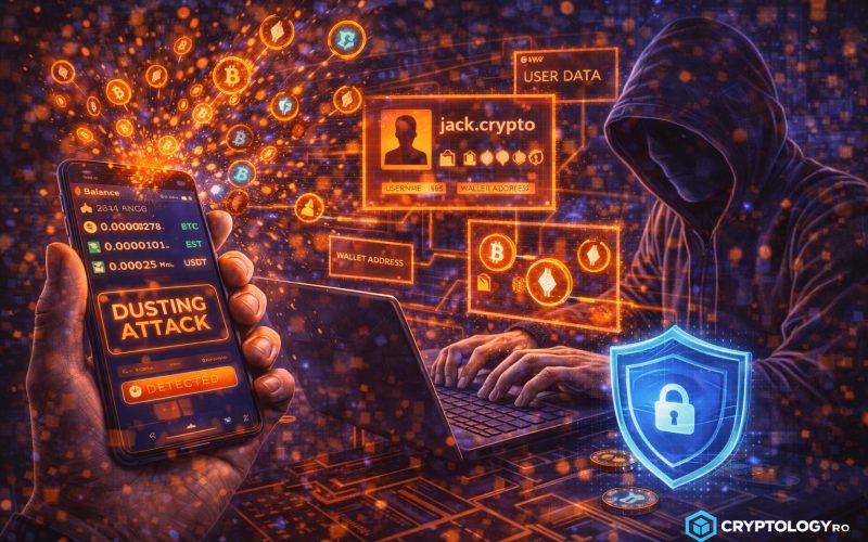 Atacul de dusting în cripto. Cum îți poate expune identitatea și cum te protejezi