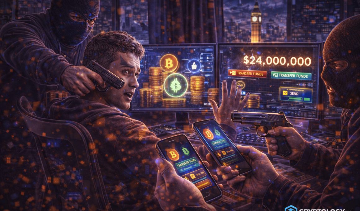 Dezvoltator de jocuri video jefuit cu violență în Marea Britanie - cripto-active de 24 de milioane de dolari, furate sub amenințare cu arme