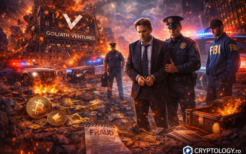 Goliath Ventures a intrat în faliment după arestarea CEO-ului într-o fraudă crypto de 328 milioane de dolari