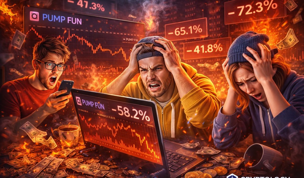 Peste jumătate dintre traderii de pe Pump Fun au pierdut bani în martie 2026