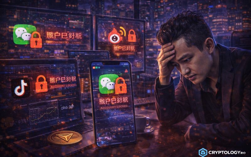 Rednote i-a blocat conturile lui Justin Sun. Fondatorul TRON a rămas fără nicio rețea socială în China