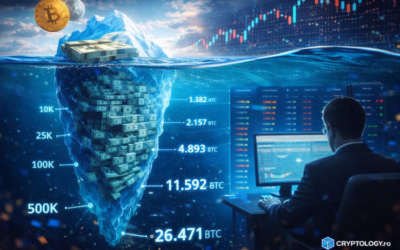 Ordinul iceberg - cum ascund marii investitori tranzacțiile masive pentru a nu clătina piața cripto