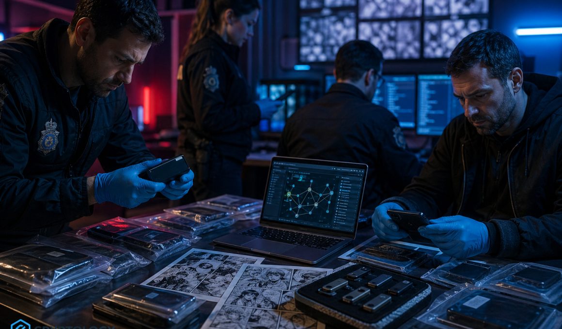 Poliția spaniolă confiscă portofele crypto de 467.000 de dolari dintr-o rețea uriașă de manga piratată