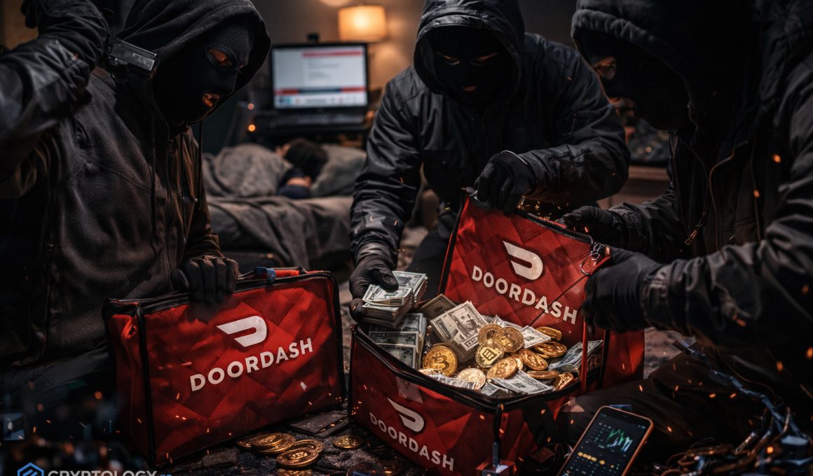 Trei suspecți din Tennessee, acuzați că au jefuit deținători de criptomonede din California folosind conturi DoorDash sparte