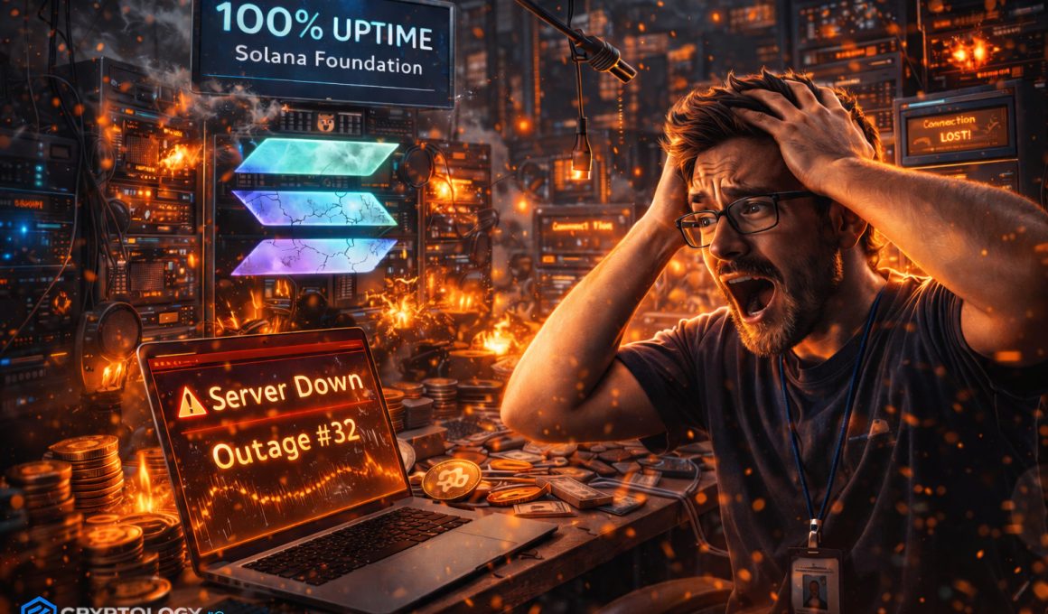 Un validator Solana a înregistrat 32 de căderi într-o lună, deși Fundația revendică uptime de 100%