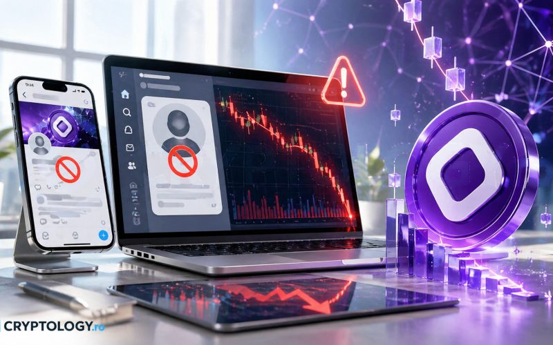 X suspendă contul oficial Monad și prețul tokenului MON cade brusc