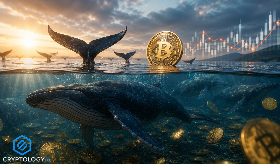 Balenele Bitcoin s-au înmulțit accelerat în timp ce prețul a stagnat