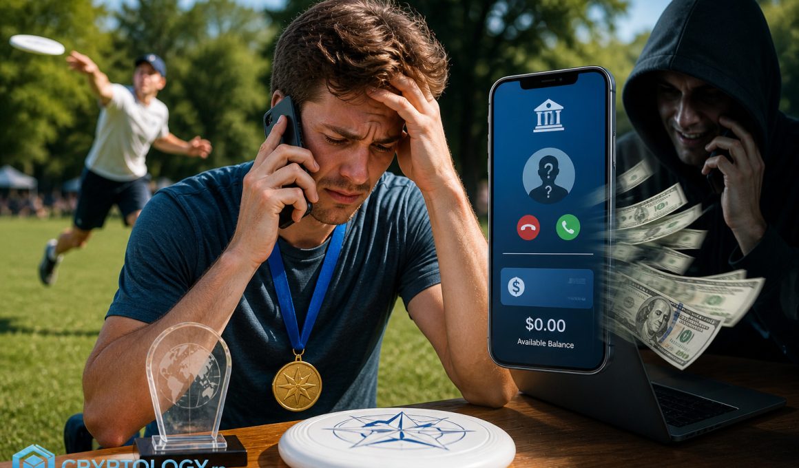 Cum un fals apel de la bancă a golit contul unui campion mondial de frisbee de 25.000 de dolari