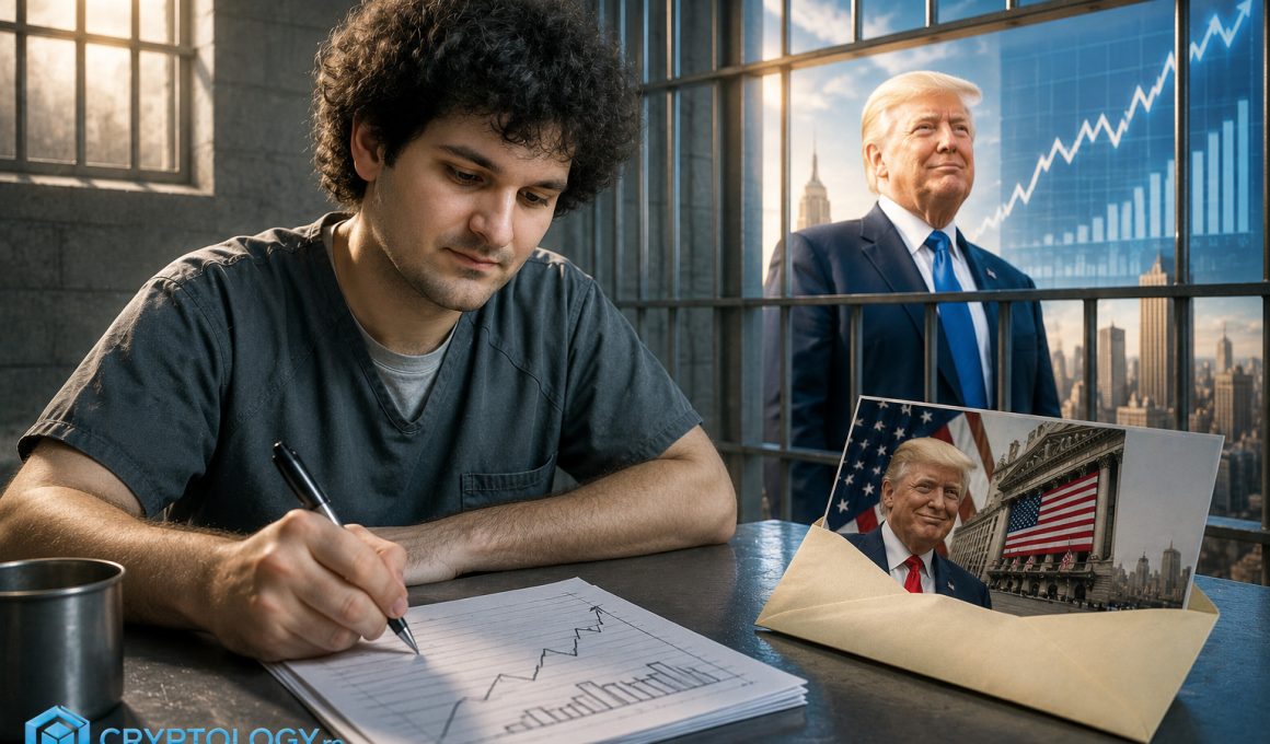 Din celulă, Sam Bankman-Fried îl flatează pe Trump cu cifrele de pe Wall Street
