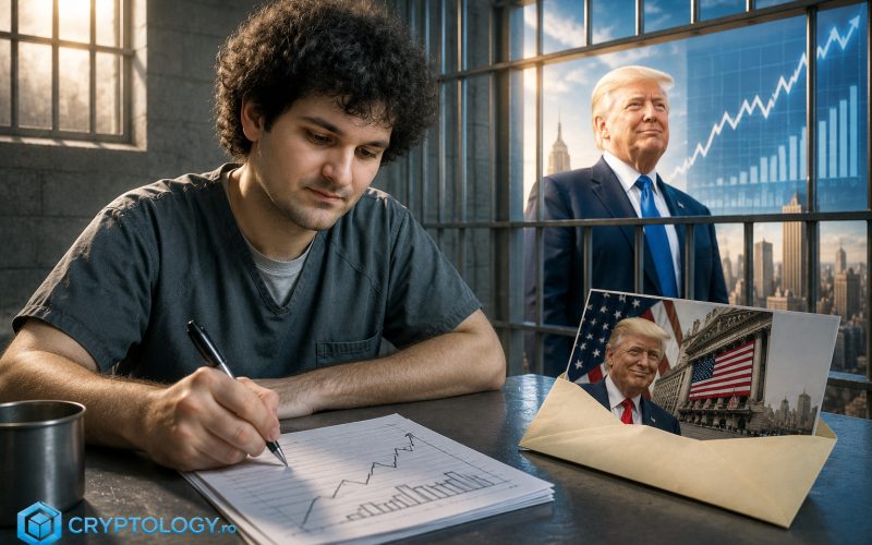 Din celulă, Sam Bankman-Fried îl flatează pe Trump cu cifrele de pe Wall Street