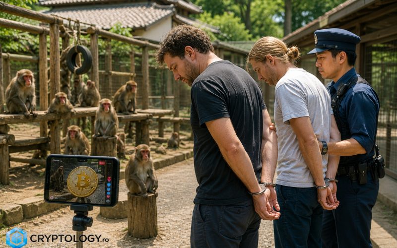 Doi americani arestați în Japonia după cascadoria crypto din țarcul maimuței Punch