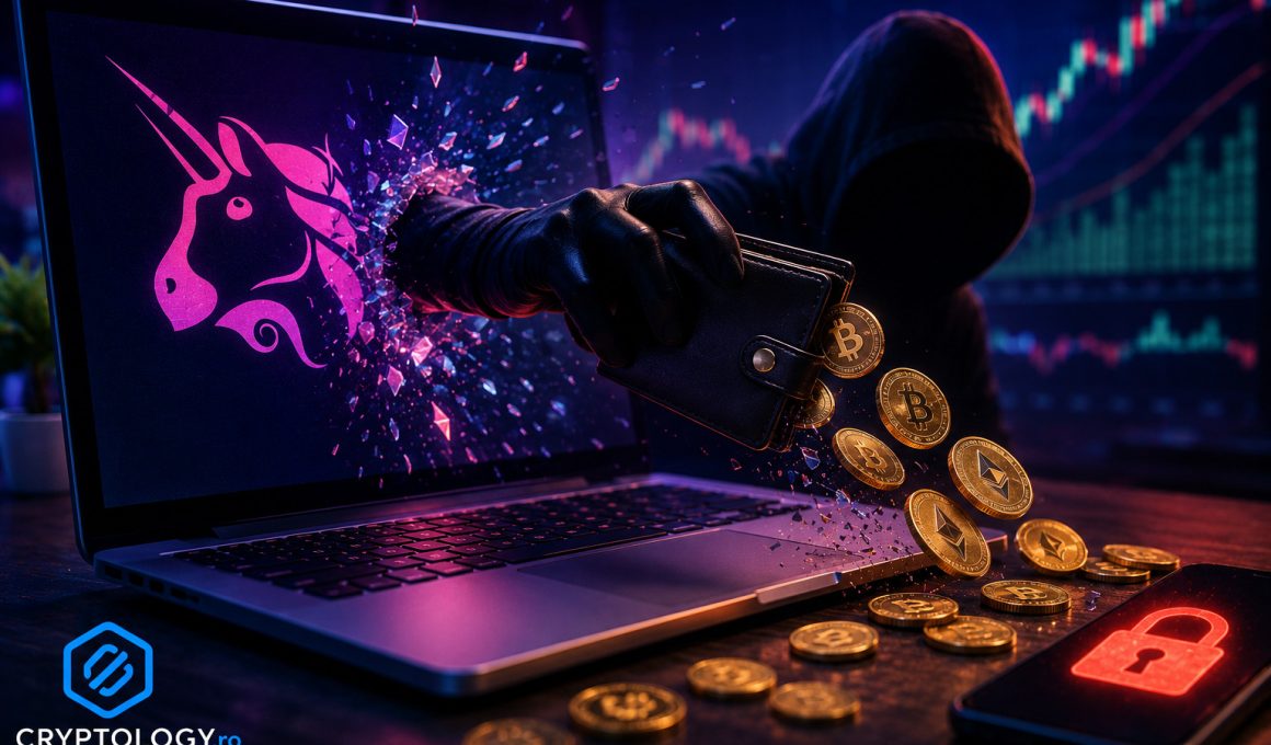Un site fals de Uniswap a furat aproape 400.000 de dolari din portofele crypto