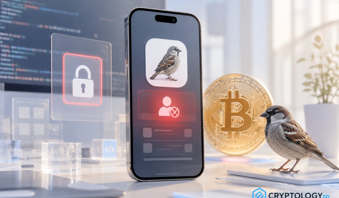 Apple amenință cu închiderea contului dezvoltatorului portofelului Bitcoin Sparrow