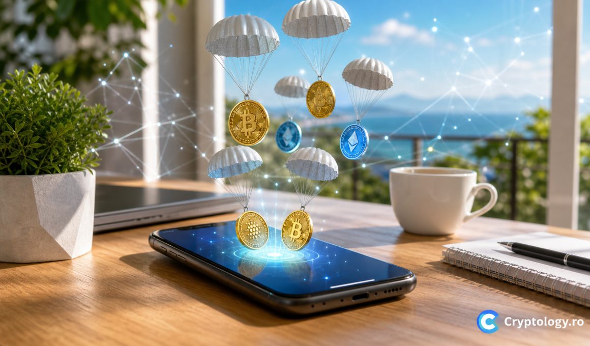 Ce este un airdrop crypto și cum poți beneficia de el