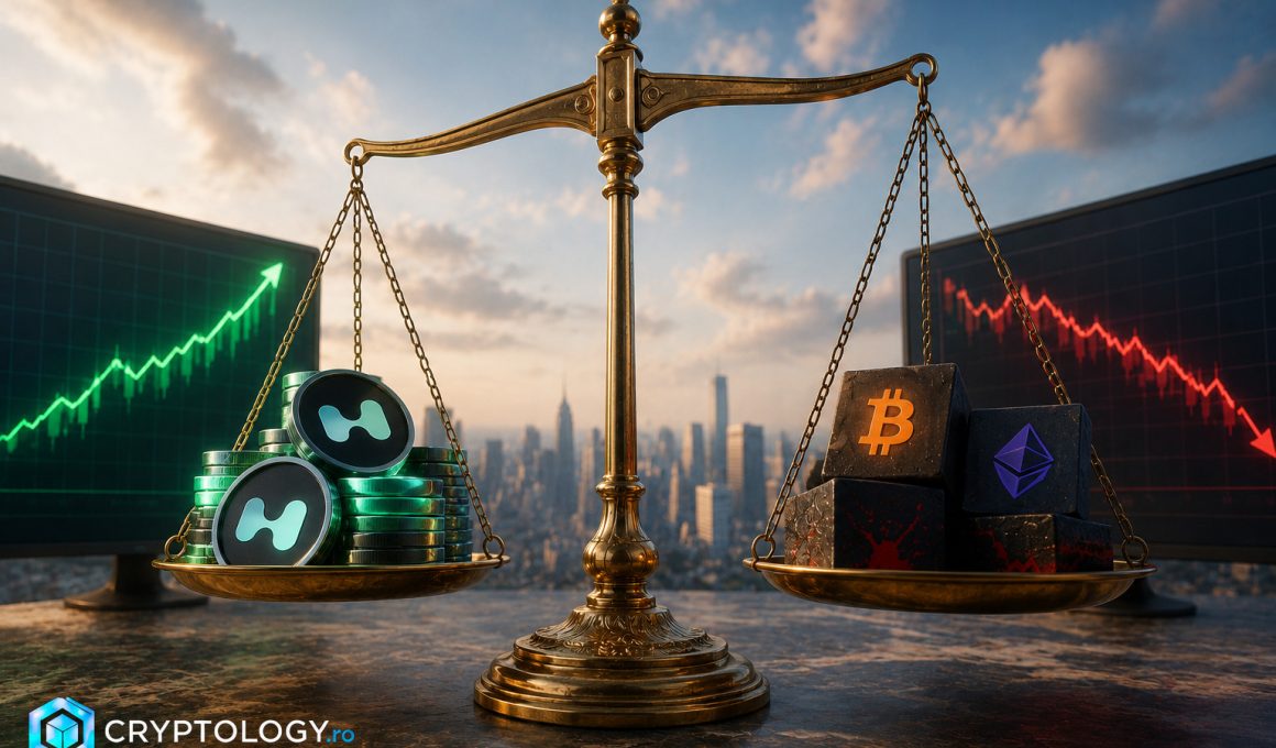 Trezoreriile Hyperliquid rămân pe profit, în timp ce Strategy și Bitmine pierd miliarde