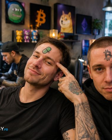 Vânătorii de recompense de pe Pump.fun își tatuează simboluri crypto pe frunte