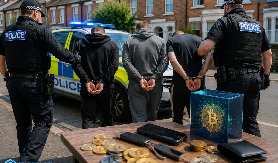 Trei britanici s-au dat drept polițiști ca să fure crypto de 5,4 milioane de dolari și au ajuns la închisoare