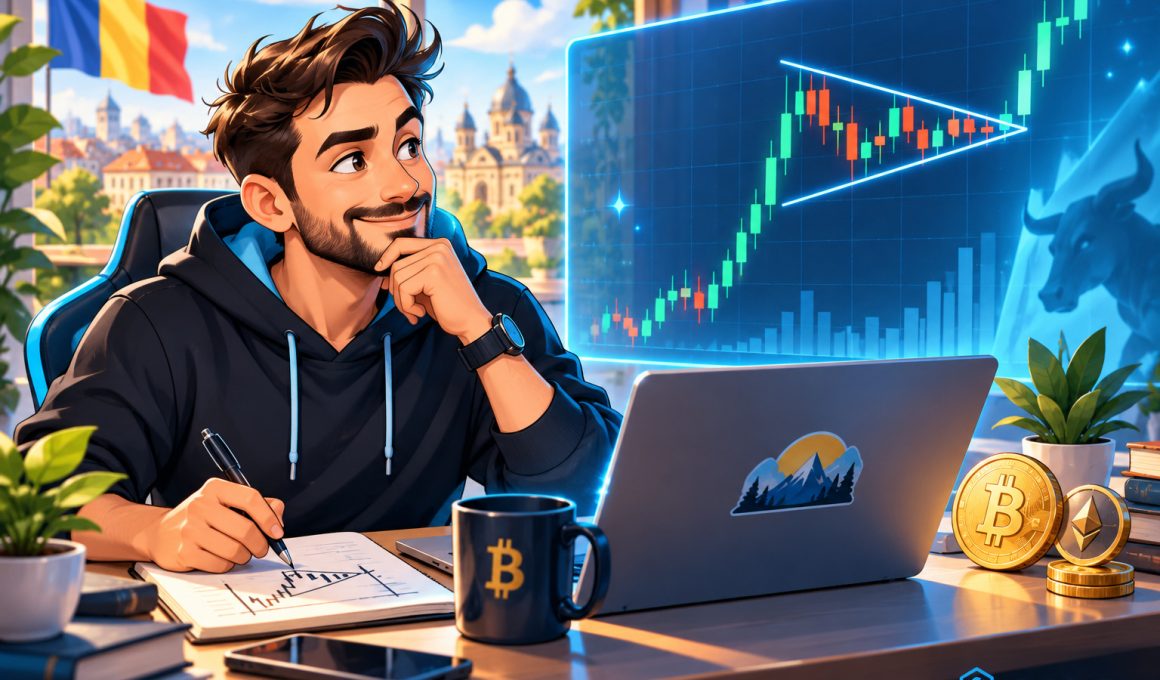 Pennant în crypto, cum recunoști formațiunea pe grafic și cum o tranzacționezi