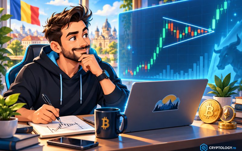 Pennant în crypto, cum recunoști formațiunea pe grafic și cum o tranzacționezi