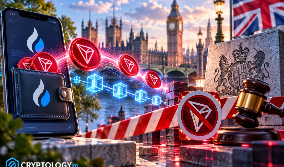 TRX-ul companiei TRON Inc. venea dintr-un portofel HTX, până la sancțiunile britanice
