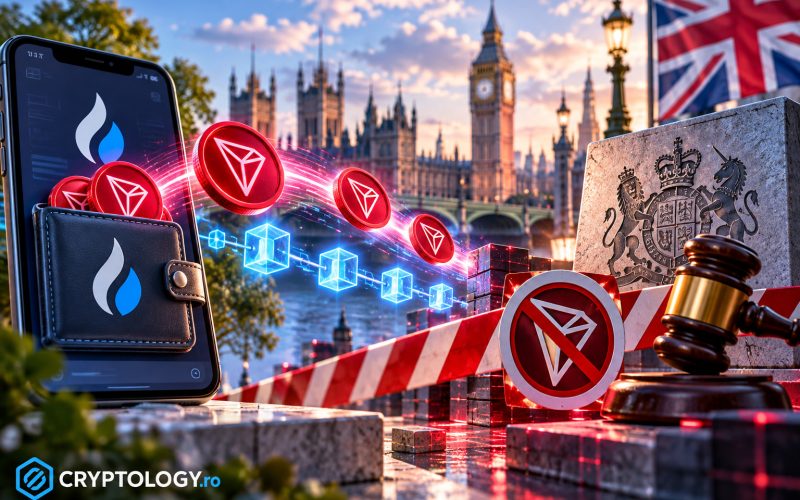 TRX-ul companiei TRON Inc. venea dintr-un portofel HTX, până la sancțiunile britanice